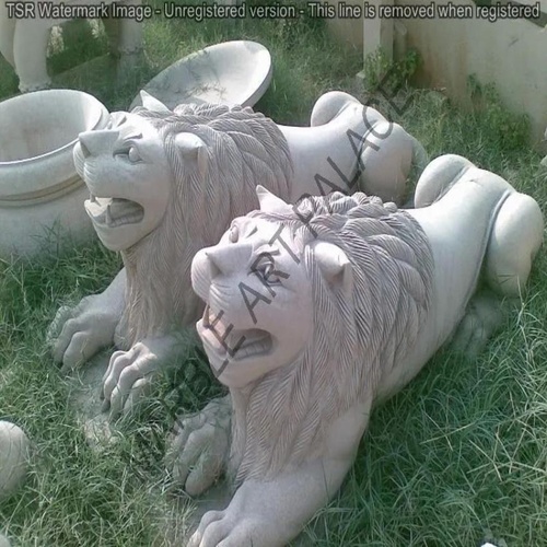 Marble Lion Sculpture