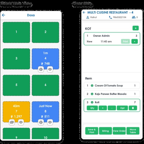 Microtech Restaurant Billing Application