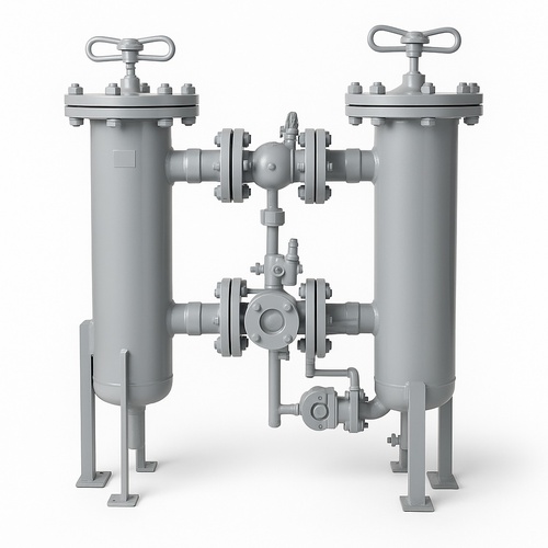 Mild Steel Dual Filter, 16 inch Capacity