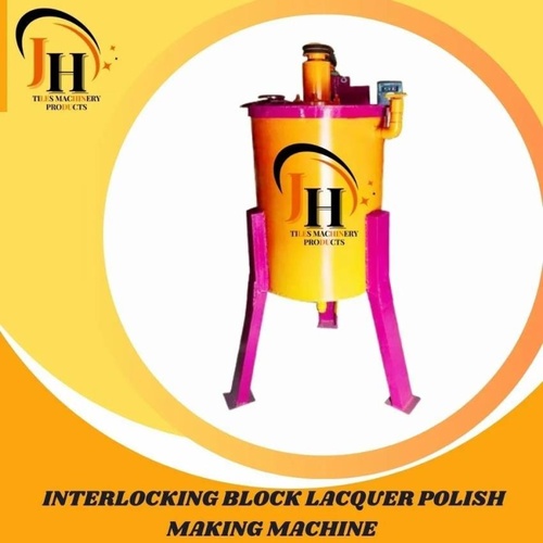 Mild Steel Interlocking Block Polish Machine