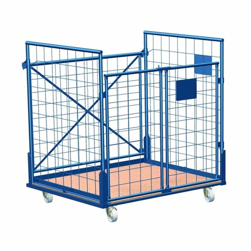 Mild Steel Storage Cabinet Wire Mesh Trolley, 50 Kg