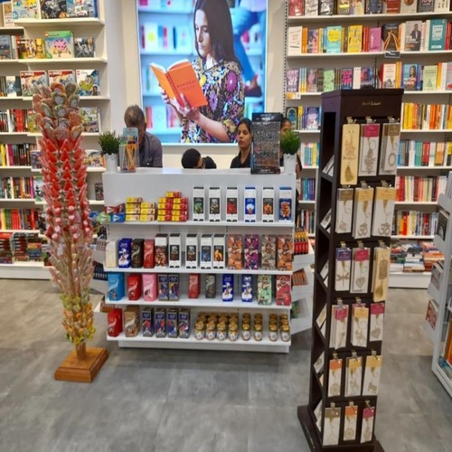 Mild Steel White Supermarket Counter