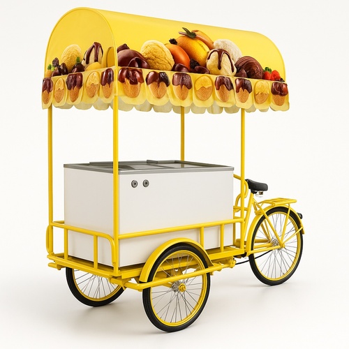 Mobile Ice Cream Vending Cart