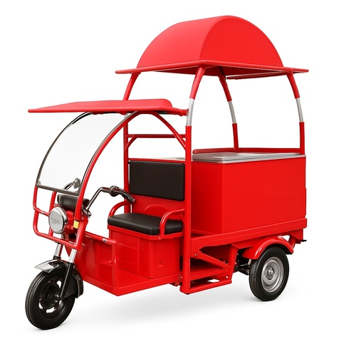 MS Red Electric Ice Cream Cart
