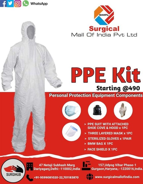 Non Woven 8 Item Disposable PPE Kit