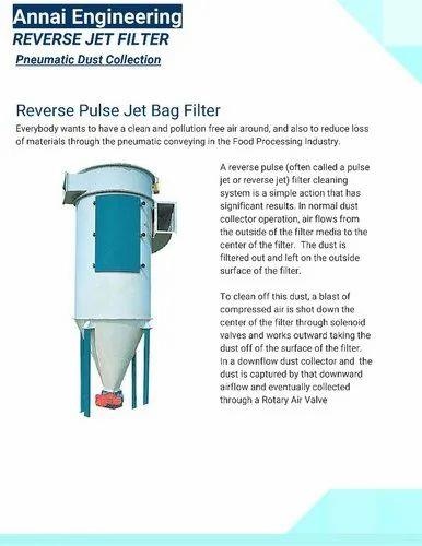Online Pulse Jet Bag Filter for Flour Mill