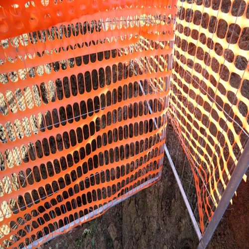 Orange Warning Barrier Net