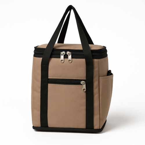 Plain Brown Polyester Picnic Bag