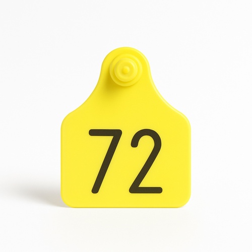 Plain Yellow Animal Ear Tag