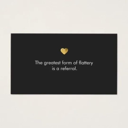 Plastic PVC Referral Card 86mm X 54mm