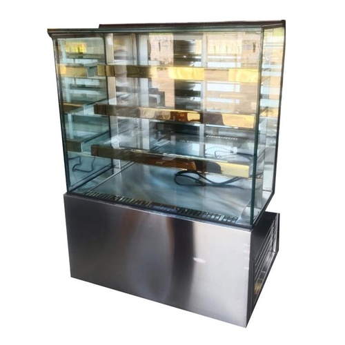 Rectangular Bakery Display Counter with SS and Glass