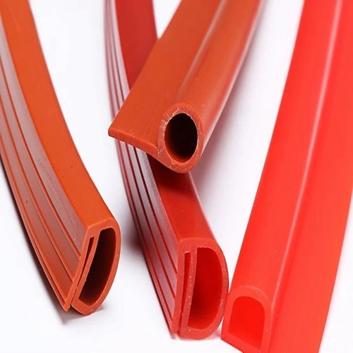 Red Silicone Rubber Rectangular Cords