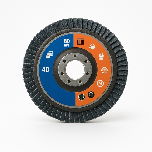 Round Abrasive Flap Disc, 60 Grit