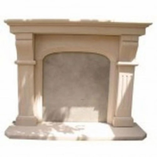 Sandstone Home Fireplace