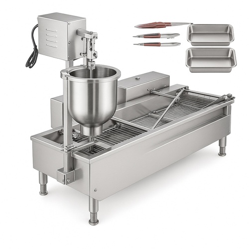 Silver Doughnut Maker Machine 304