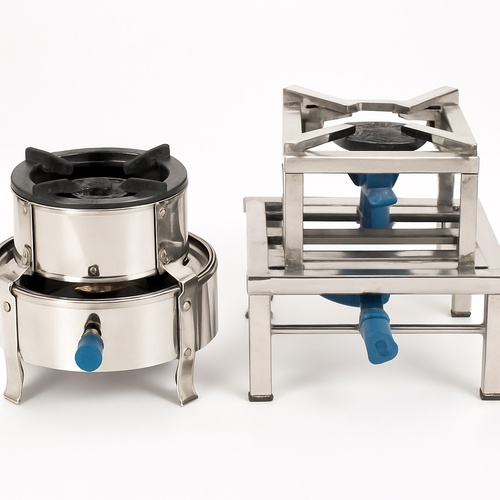 Silver SS Kitchen Chulha