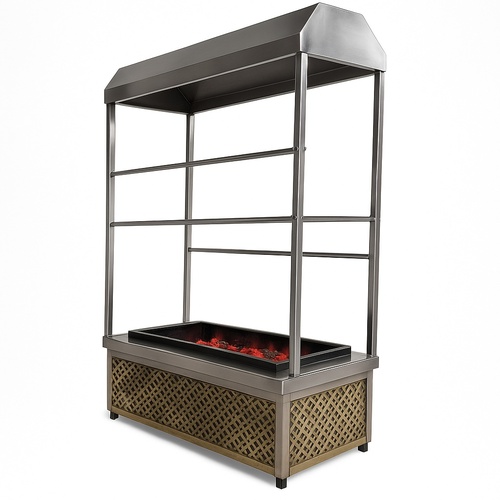 Silver SS304 Tabletop Barbeque for Hotel