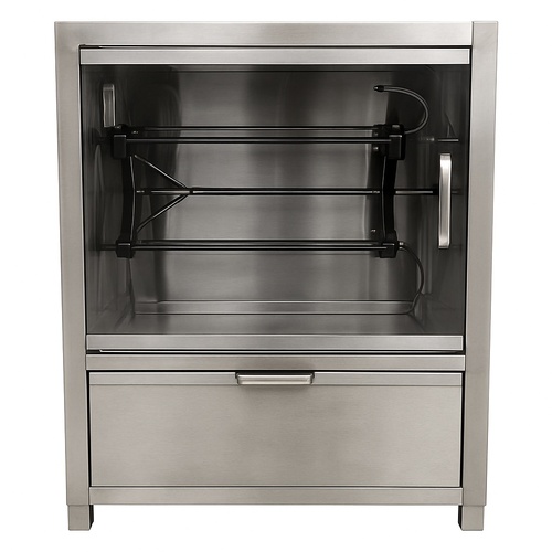 Silver Stainless Steel Chicken Grilling Machine, Mini