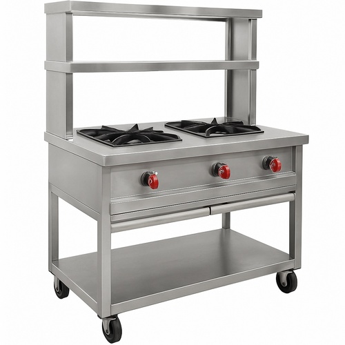 Silver Stainless Steel Food Stall