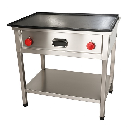 Silver Stainless Steel Gas Dosa Griddle
