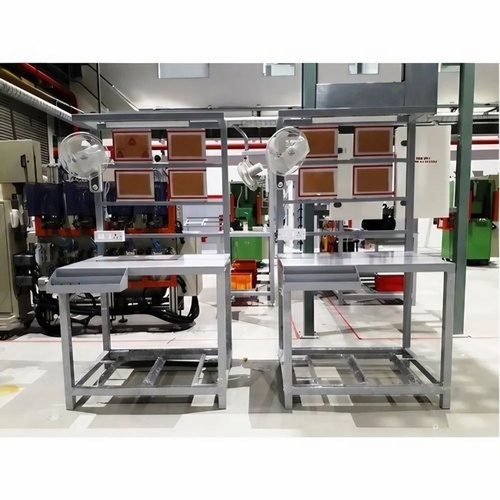 Silver Steel Assembly Workstation
