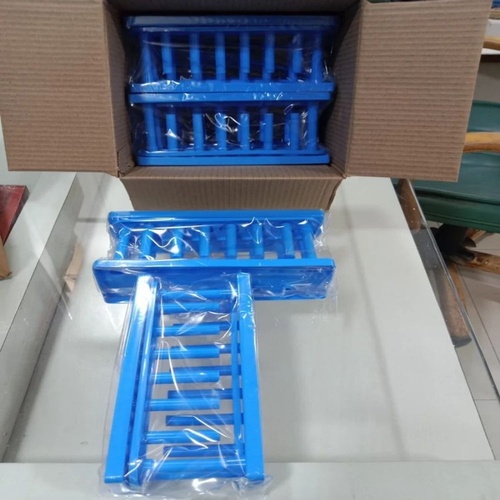 Sky Blue Polypropylene Test Tube Stand