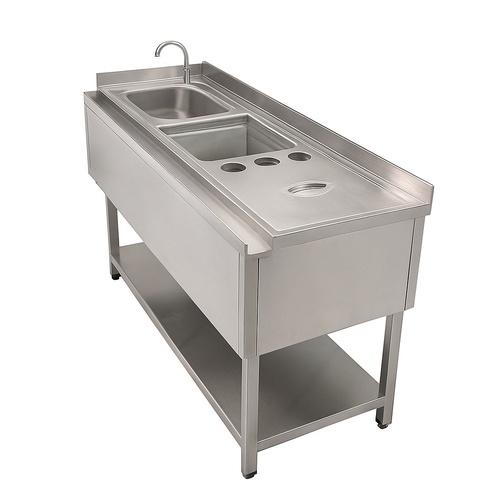 Sparkle Kitchen Bar Counter with Ice Bin and Sink