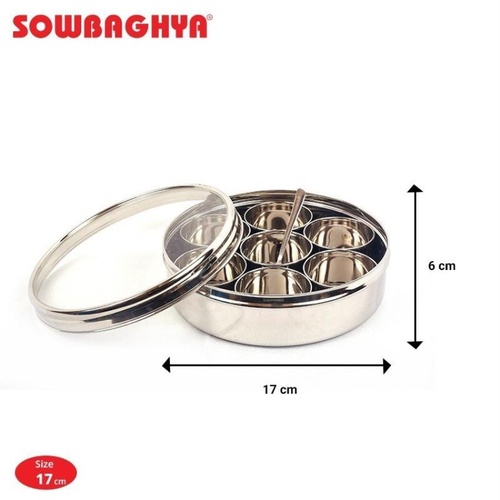 SS Container Masala Spice Box (Small)