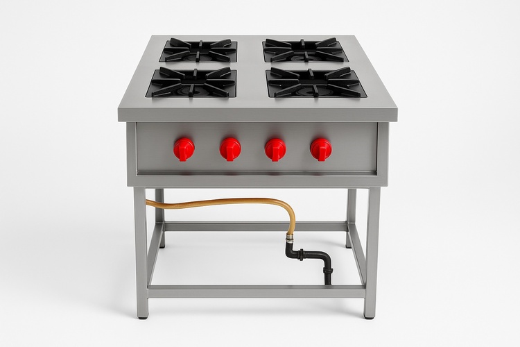 Stainless Steel 4 Burner Gas Range