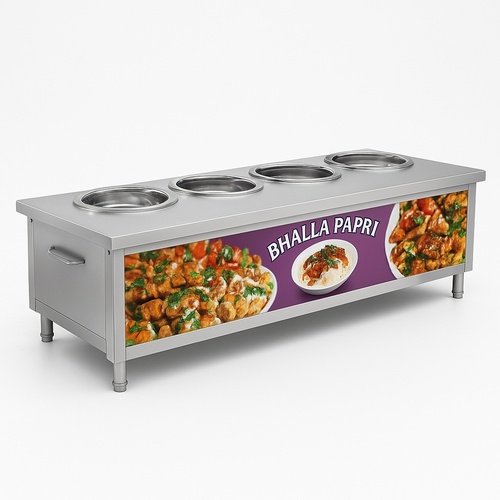 Stainless Steel Bhalla Papri Display