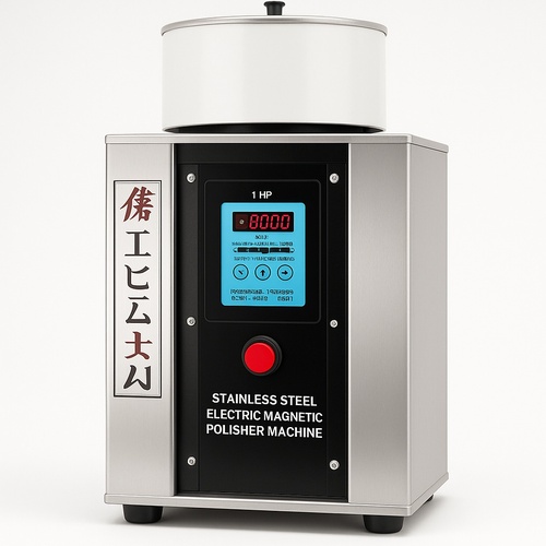 Stainless Steel Electric Magnetic Polisher, 1 HP