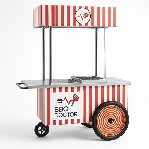 Stainless Steel Hand Barbecue Cart