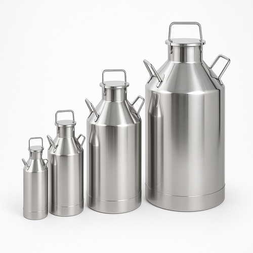 Stainless Steel Milk Can, Over 40 L Capacity