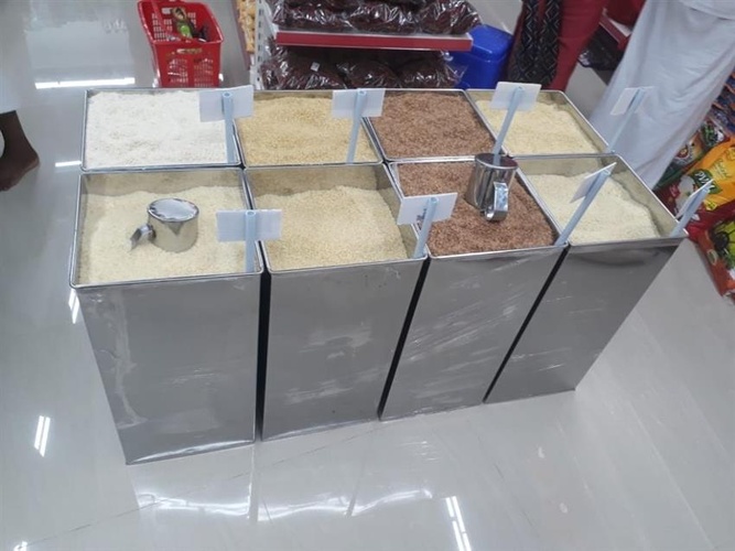 Stainless Steel Rice Storage Bin