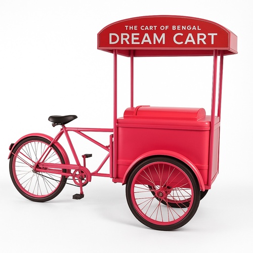 Standard Ice Cream Serving Trolley