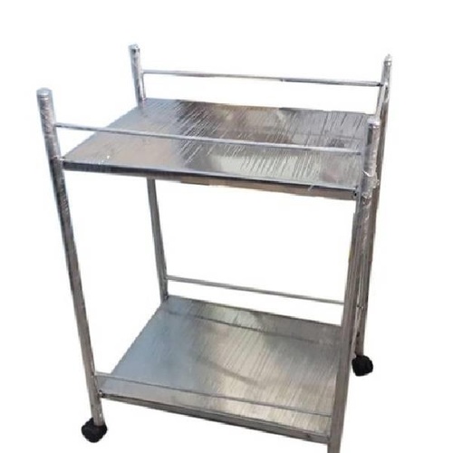 Steel ECG Machine Transport Trolley