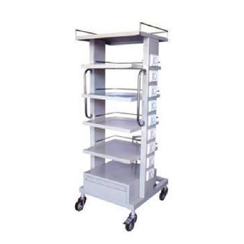 Steel Medical Monitor Cart