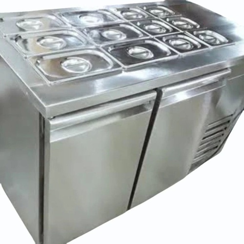 Steel Salad Bar Unit, 6x3 Feet