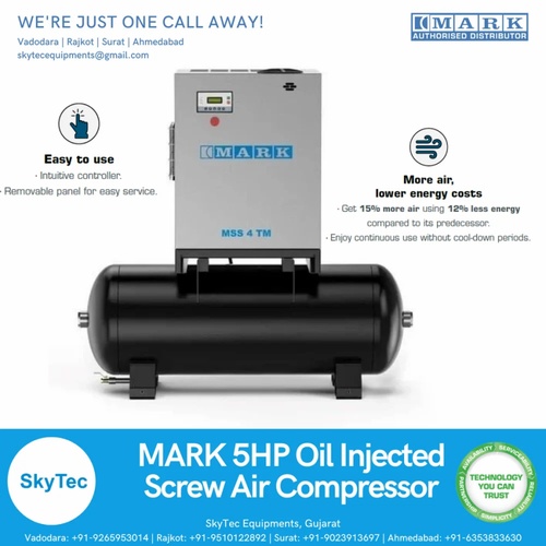 Tank Mounted Screw Compressor