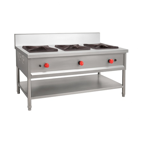Three Burner Gas Cooking Machine