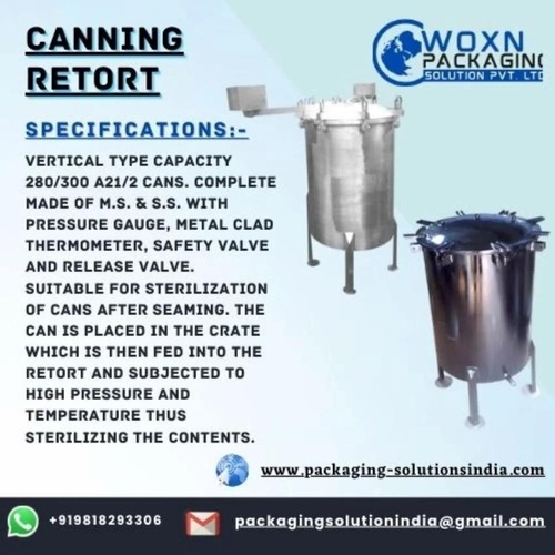 Tin Can Sterilization Retort