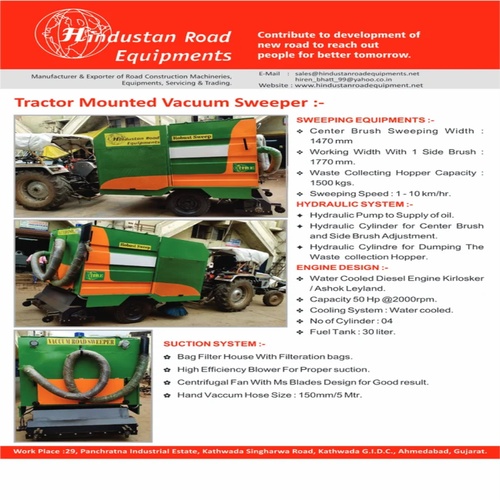Tractor Mounted Vacuum Sweeping Machine