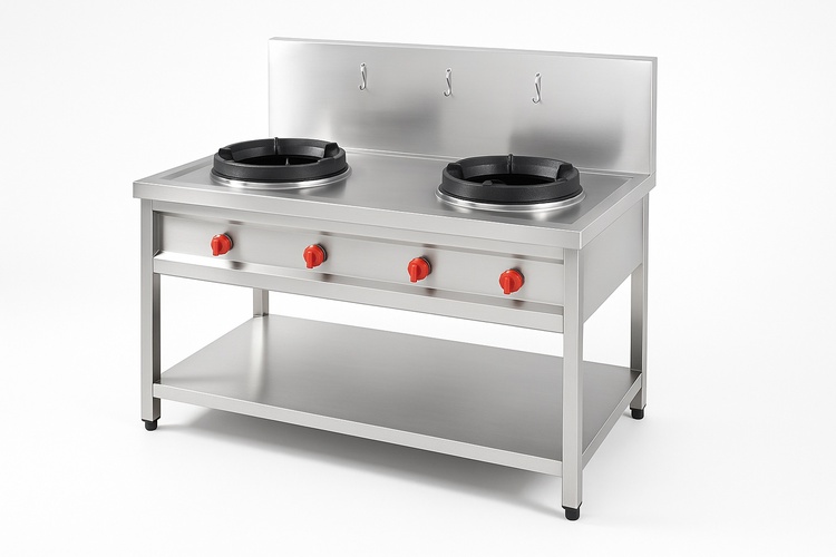 Two Burner Commercial Chinese Range