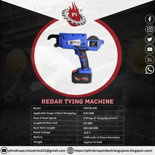 Tying Machine, Knot Wire 300-500 MM, 12.8 V
