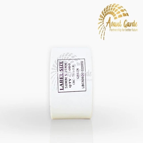 White Paper Barcode Labels, Plain Rectangle Roll