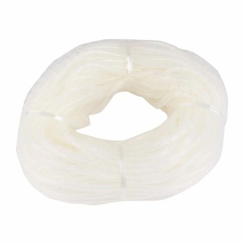 White RO Spiral Insulation Sleeve, 6mm