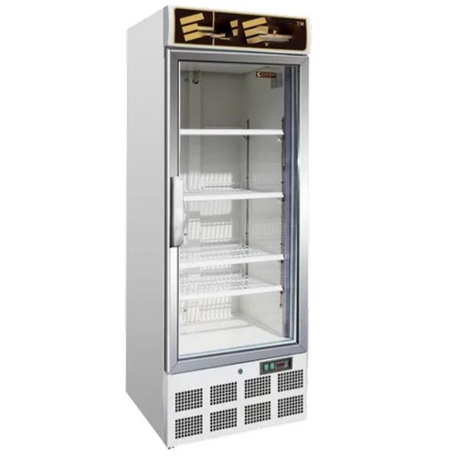 White Stainless Steel Upright Freezer