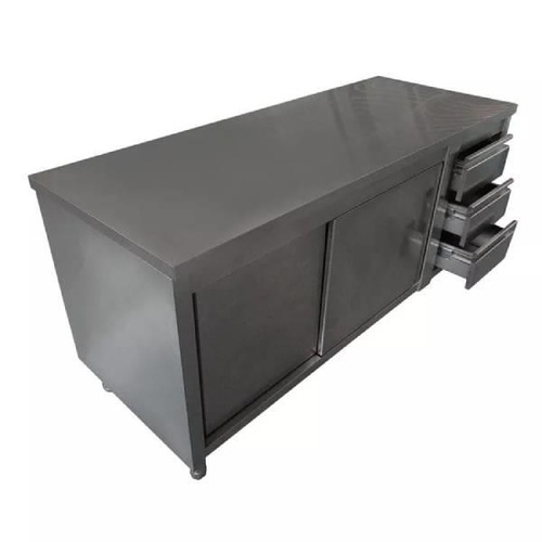 Wooden Cabinet with Sliding Door