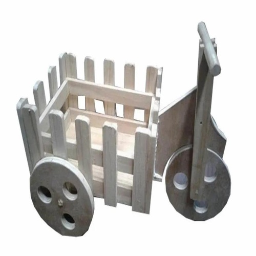 Wooden Planter Pot - Brown