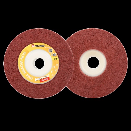 XTRA POWER NON-WOVEN ABRASIVE PAD, 100 mm Diameter, 4 inch Size